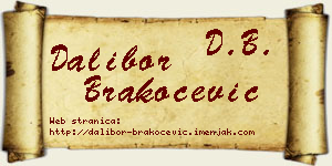 Dalibor Brakočević vizit kartica